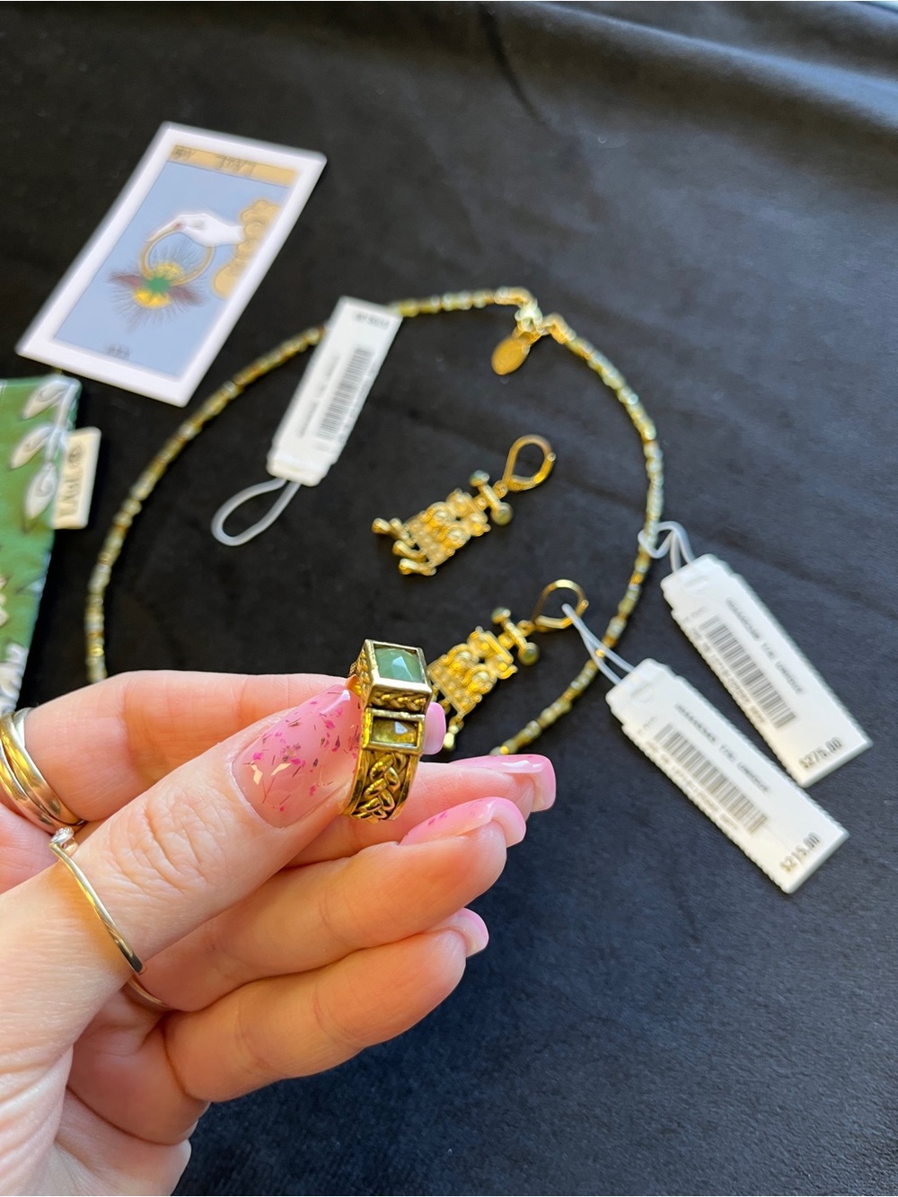 Authentic LA2L Paris jewelry set. Ring sz 7